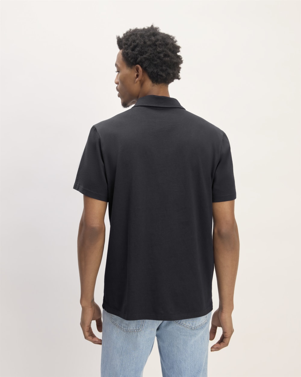 The Premium Weight Short-Sleeve Polo | Deep Navy - Image 6