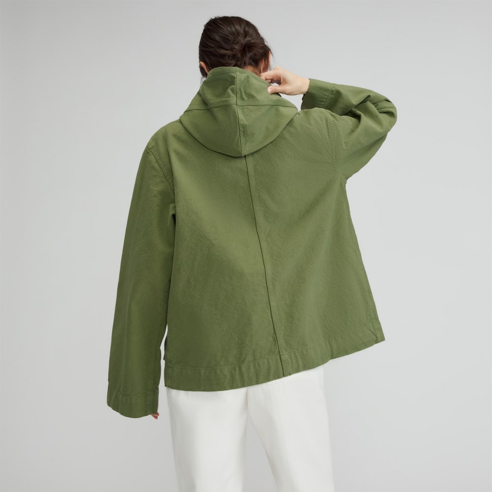 The Canvas Organic Cotton Anorak | Forest Green - Image 3