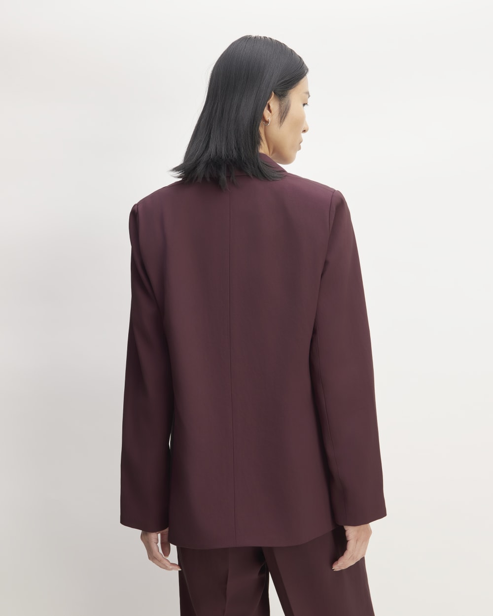 The Drapey Blazer | Burgundy - Image 6