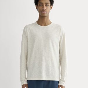 The Rec Long-Sleeve Crew | Heathered Oat