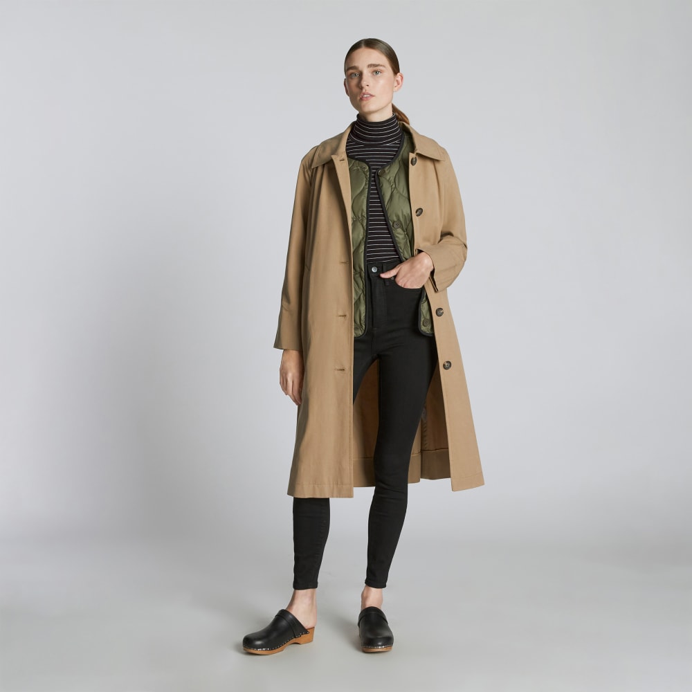 The Luxe Rib Turtleneck | Black / Canvas Tan - Image 4