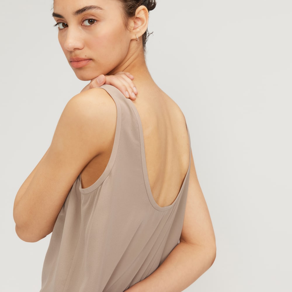 The Scoop Tank in Washable Silk | Burnt Sugar - Image 5