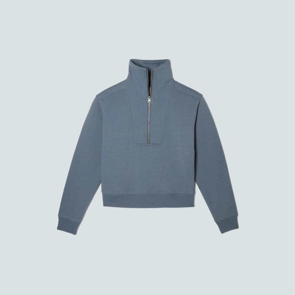 The Track Half-Zip | Faded Blue