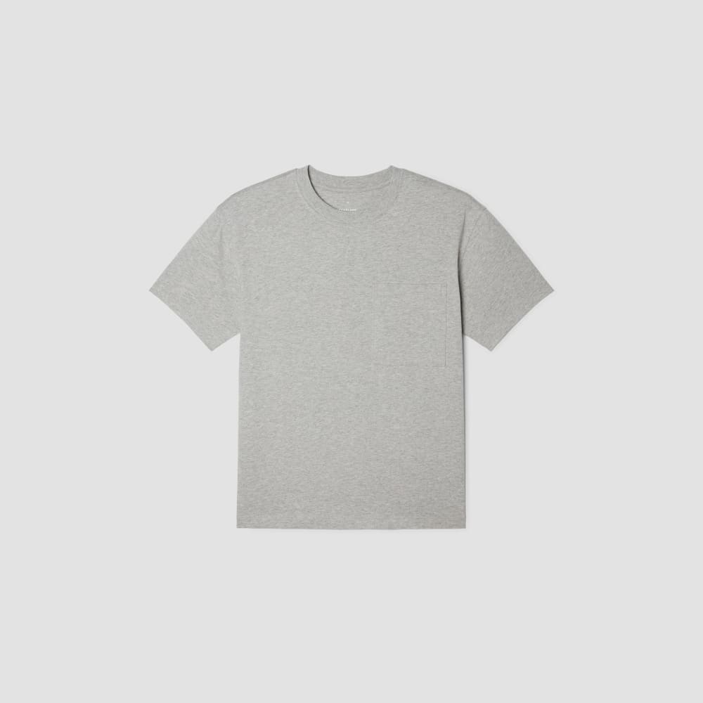 The Organic Cotton Relaxed Pocket Tee | Heather Grey - Image 2