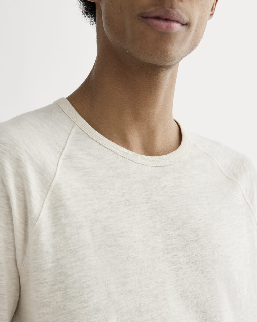 The Rec Long-Sleeve Crew | Heathered Oat - Image 4