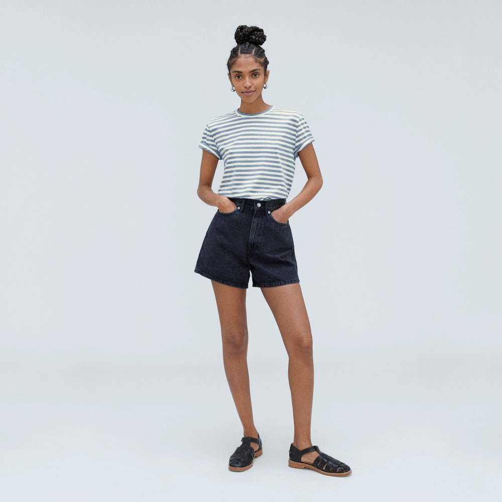 The Box-Cut Tee in Essential Cotton | Spring Lake / Canvas | No Pocket - Image 6