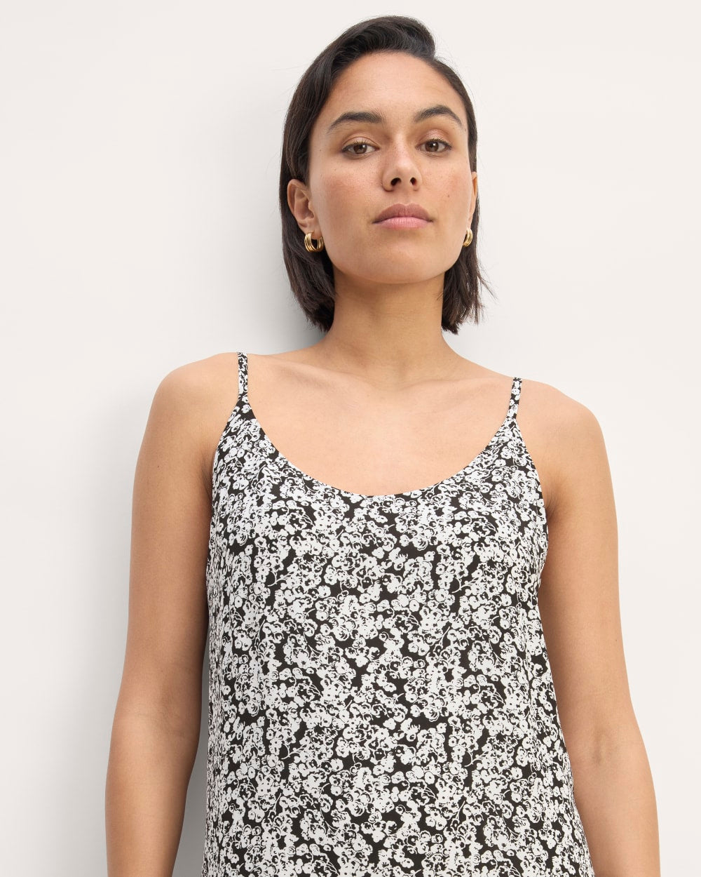 The Summer Slip Dress | Black / Bone Mini Floral - Image 3