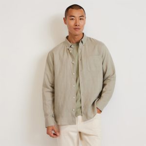 The Classic Shirt in Linen | Seagrass