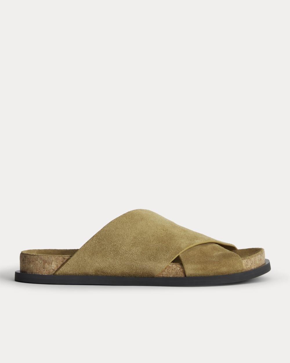 The Suede Crossover Sandal | Sand
