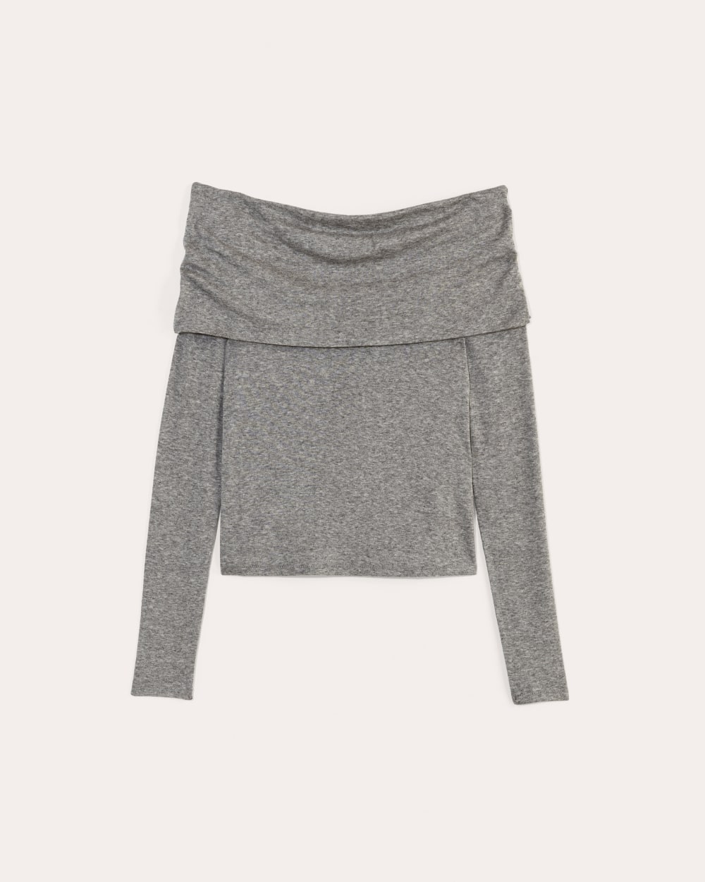 The Off-the-Shoulder Top in Butterluxe | Heather Charcoal - Image 2