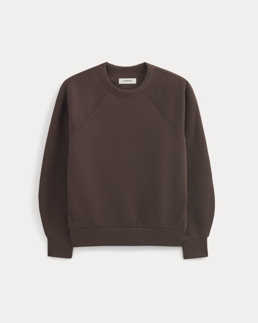 Luxe Fleece Raglan Crewneck | Dark Chocolate - Image 2