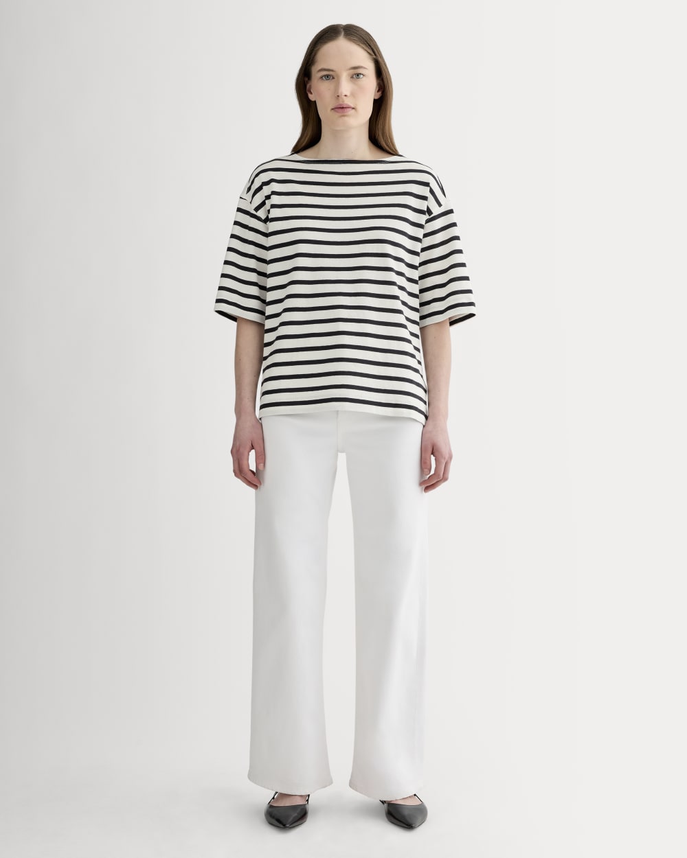 The Mariner Oversized Tee | Bone / Black - Image 3