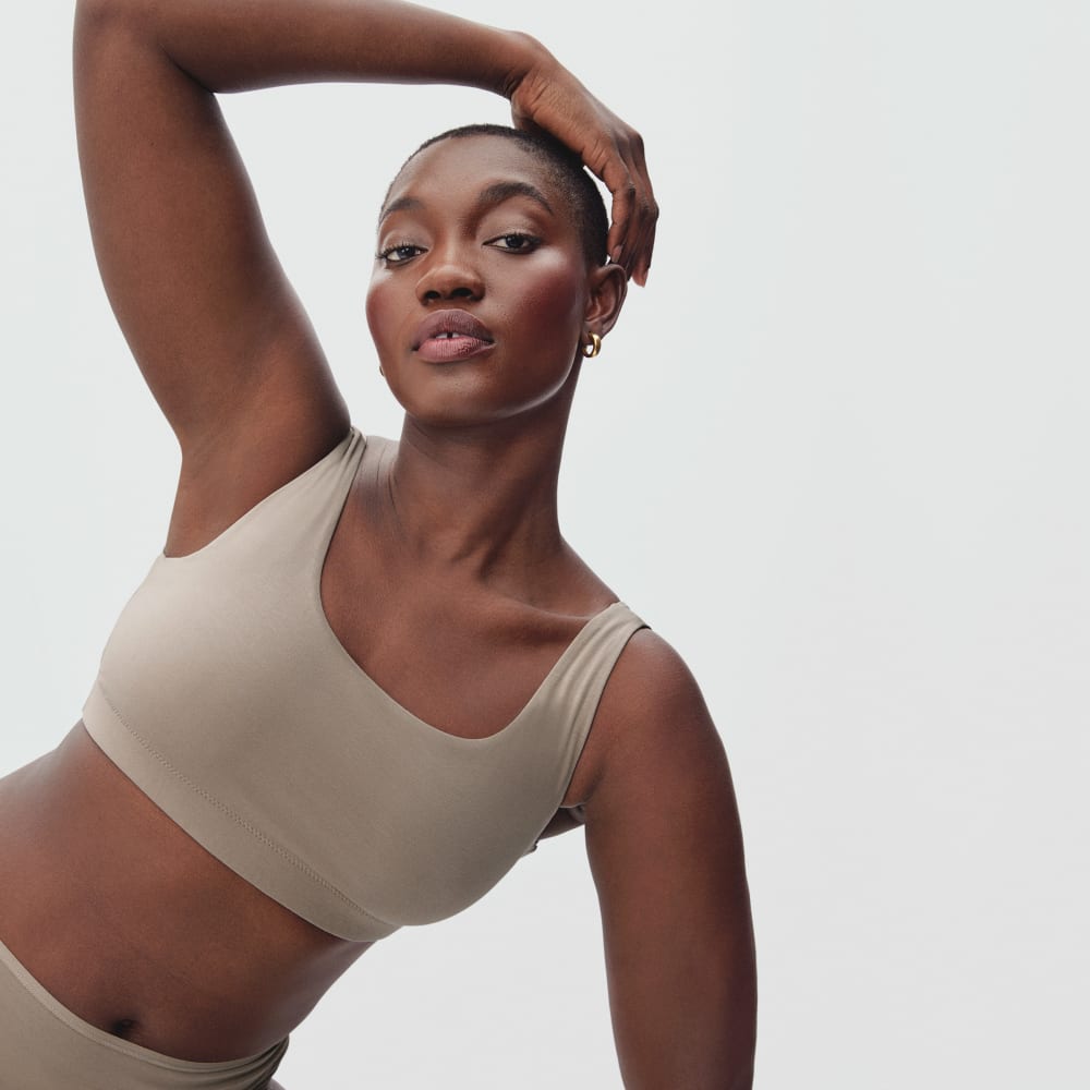 The Cotton Tank Bra | Burnt Sugar - Image 2