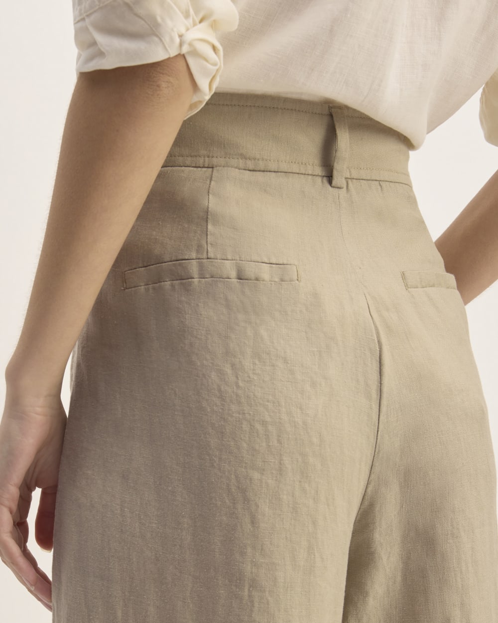 The Linen Way-High® Drape Pant | Trench Coat Khaki - Image 5