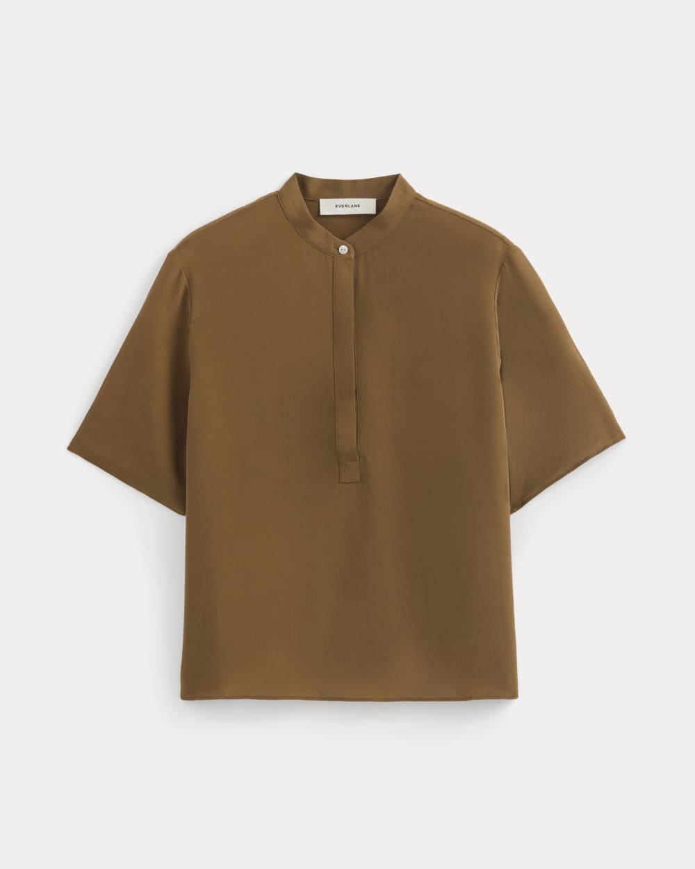 The Popover Top in Washable Silk | Toffee - Image 2