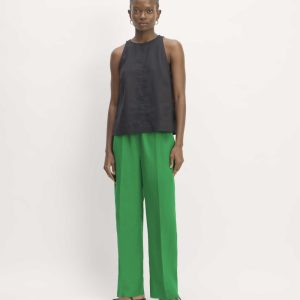 The Linen Easy Pant | Grass Green