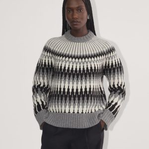 The Fair Isle Crew | Grey / Black Fair Isle