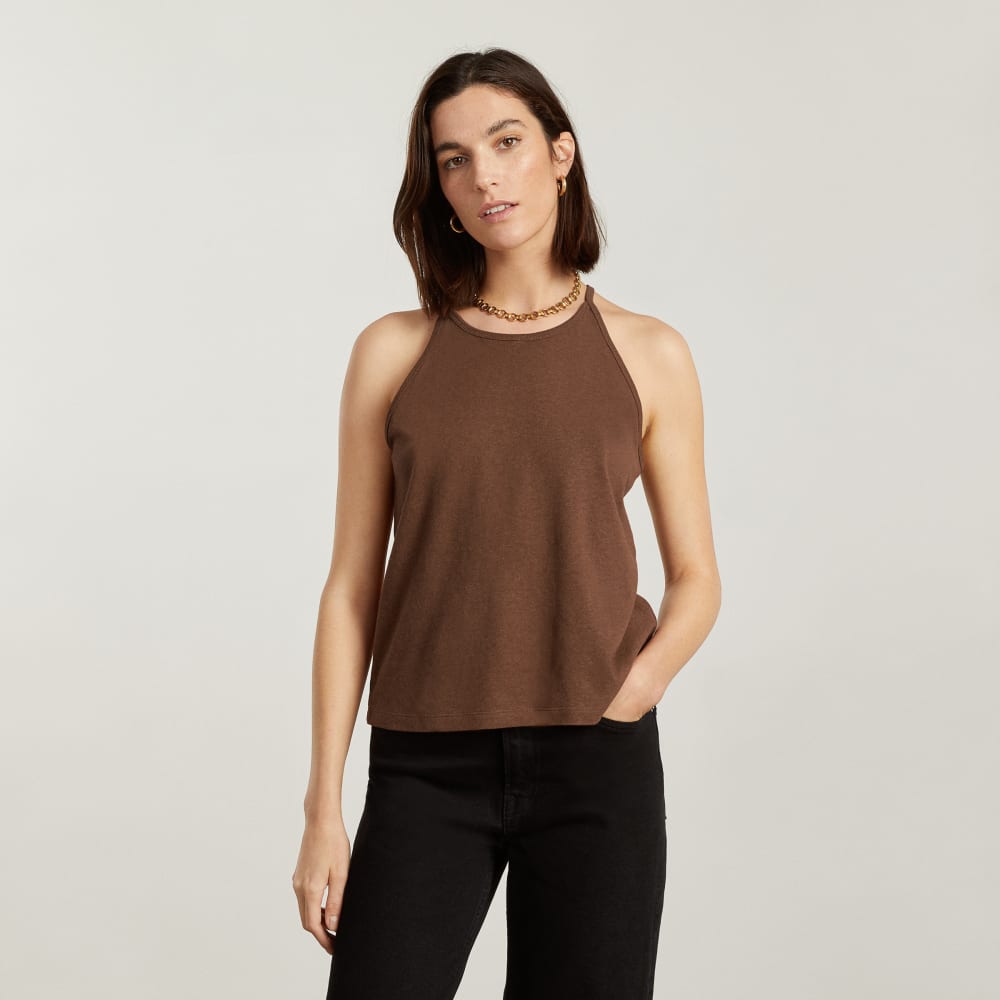 The Hemp Cutaway Tank | Espresso - Image 2