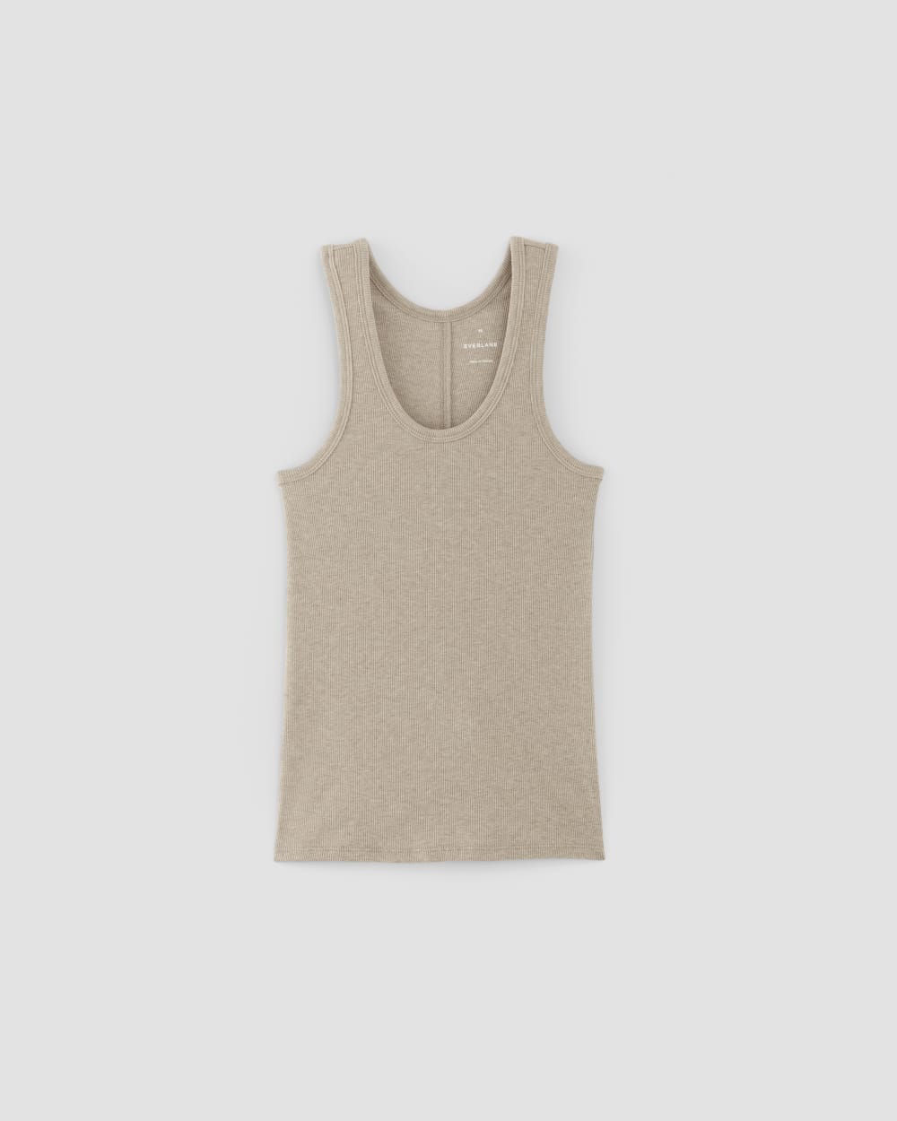 The Luxe Rib Tank | Heathered Tan - Image 2