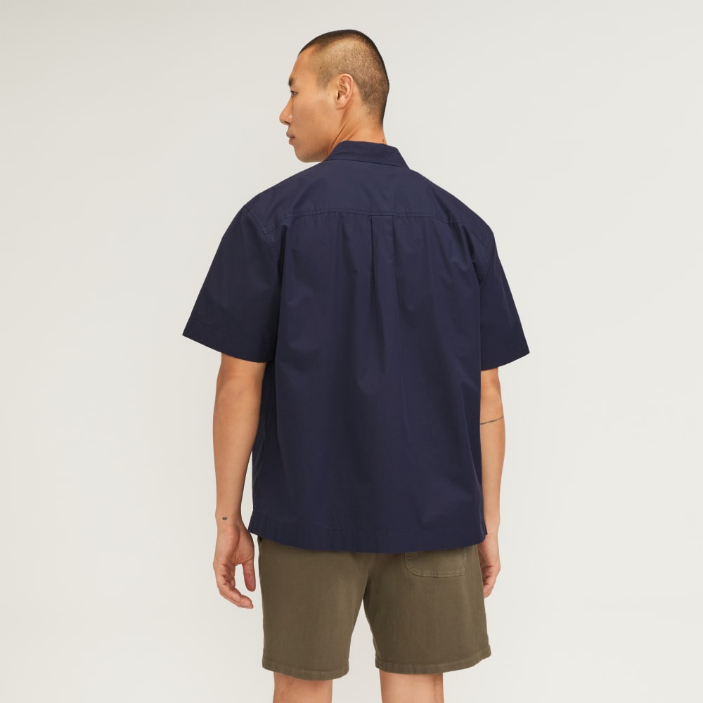 The Poplin Short-Sleeve Shirt | Deep Navy - Image 3