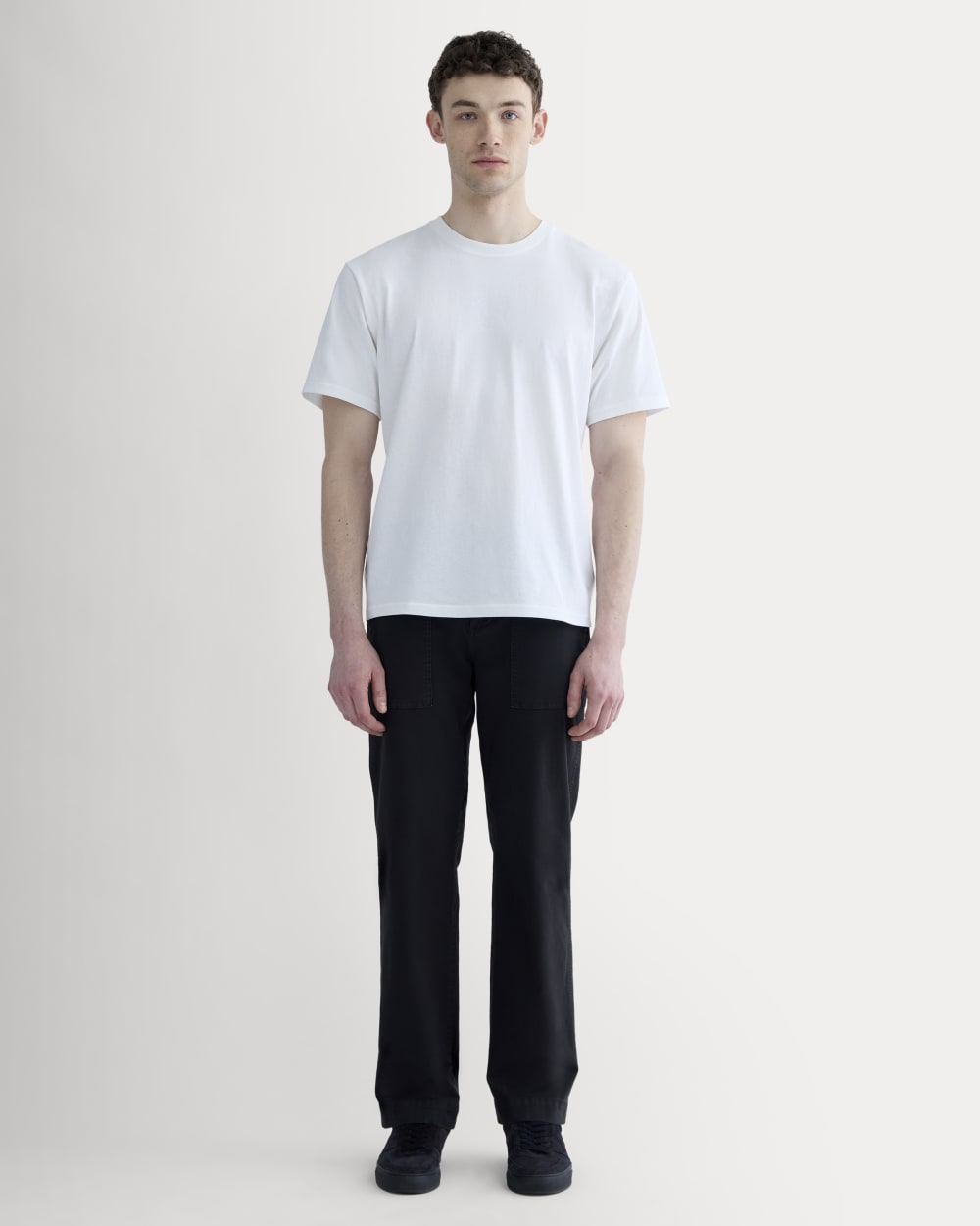 The Premium-Weight Relaxed Crew | Uniform | White - Image 3