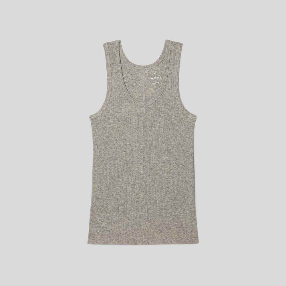 The Luxe Rib Tank | Heathered Grey - Image 2