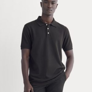 The Pique Polo | Black