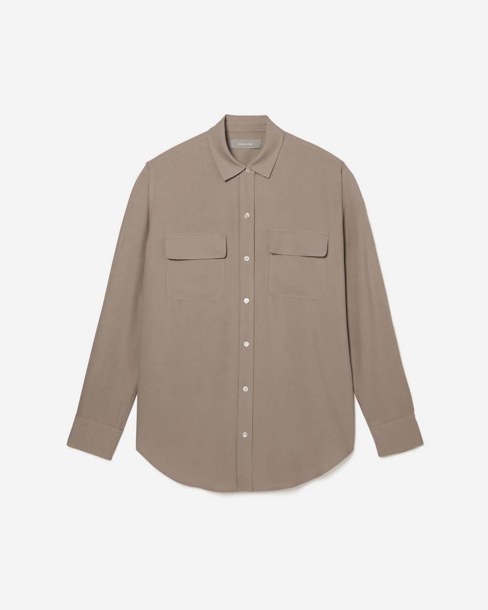 The Washable Silk Relaxed Shirt | Burnt Sugar - Image 5