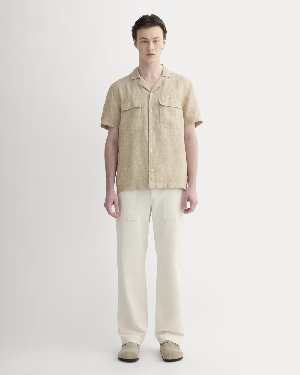 The Resort Shirt in Linen | Cornstalk Chambray - Image 3