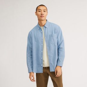 The Relaxed Organic Chambray Shirt  | Mid ReChambray