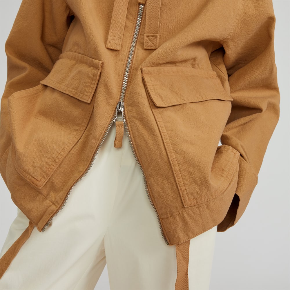 The Canvas Organic Cotton Anorak | Cappuccino - Image 5