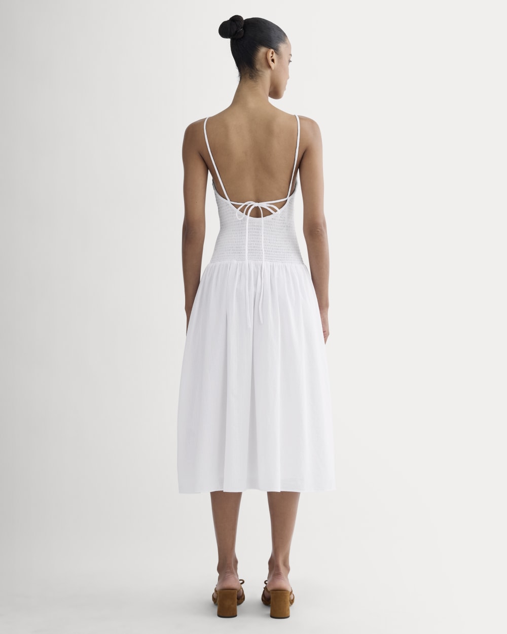 The Gauze Open-Back Dress | White - Image 4