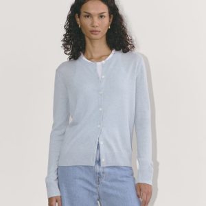 The Classic Cardigan in Cashmere | Sky Blue