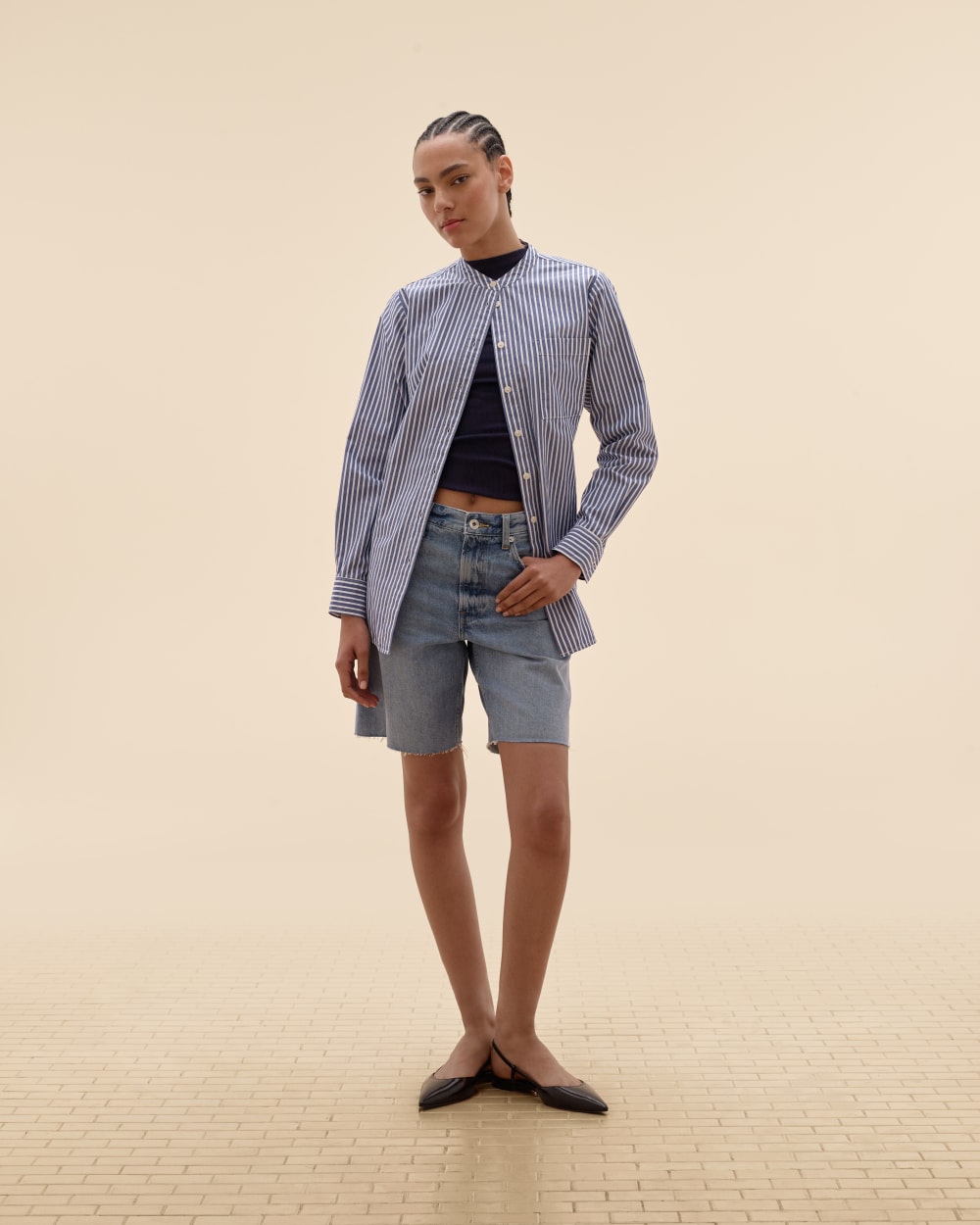 The OG Baggy Jean Short | Light Indigo - Image 8