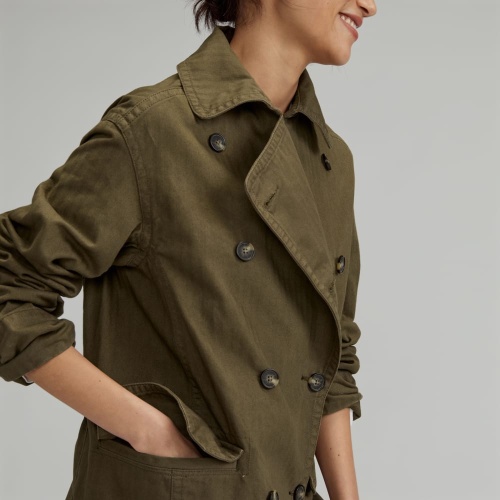 The Organic Cotton Herringbone Jacket | Beech - Image 4