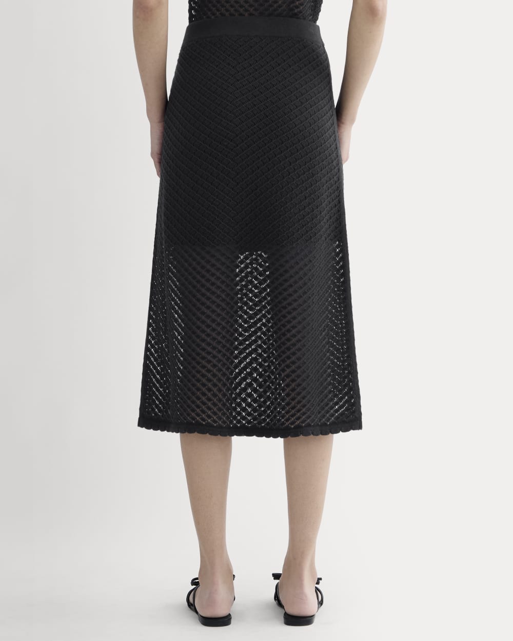 The Lace Knit Skirt | Black - Image 5