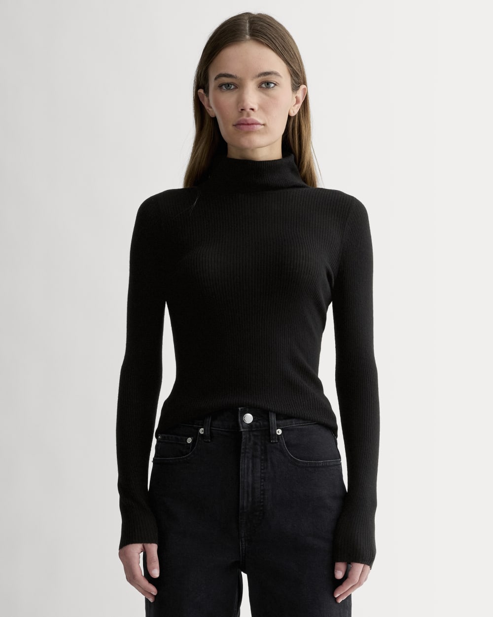 The Turtleneck in Ultrasoft Merino | Black