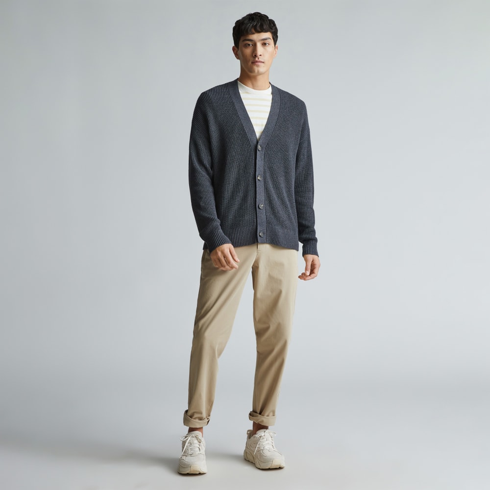 The No-Sweat Ribbed Cardigan | Heather Ash - Image 6