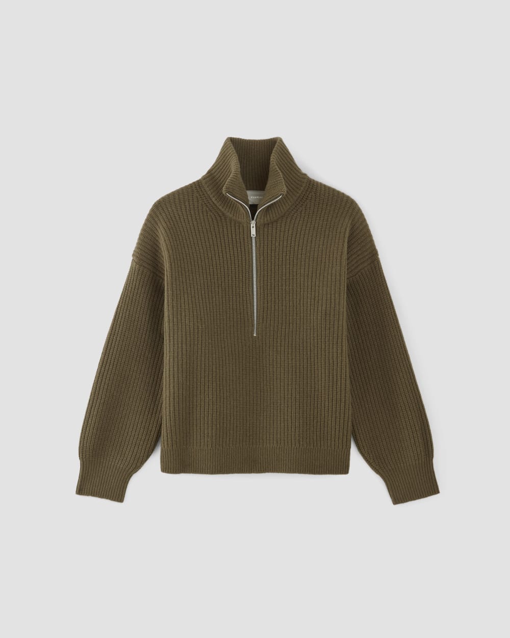 The Half-Zip Sweater in Luxe Merino | Beech - Image 2