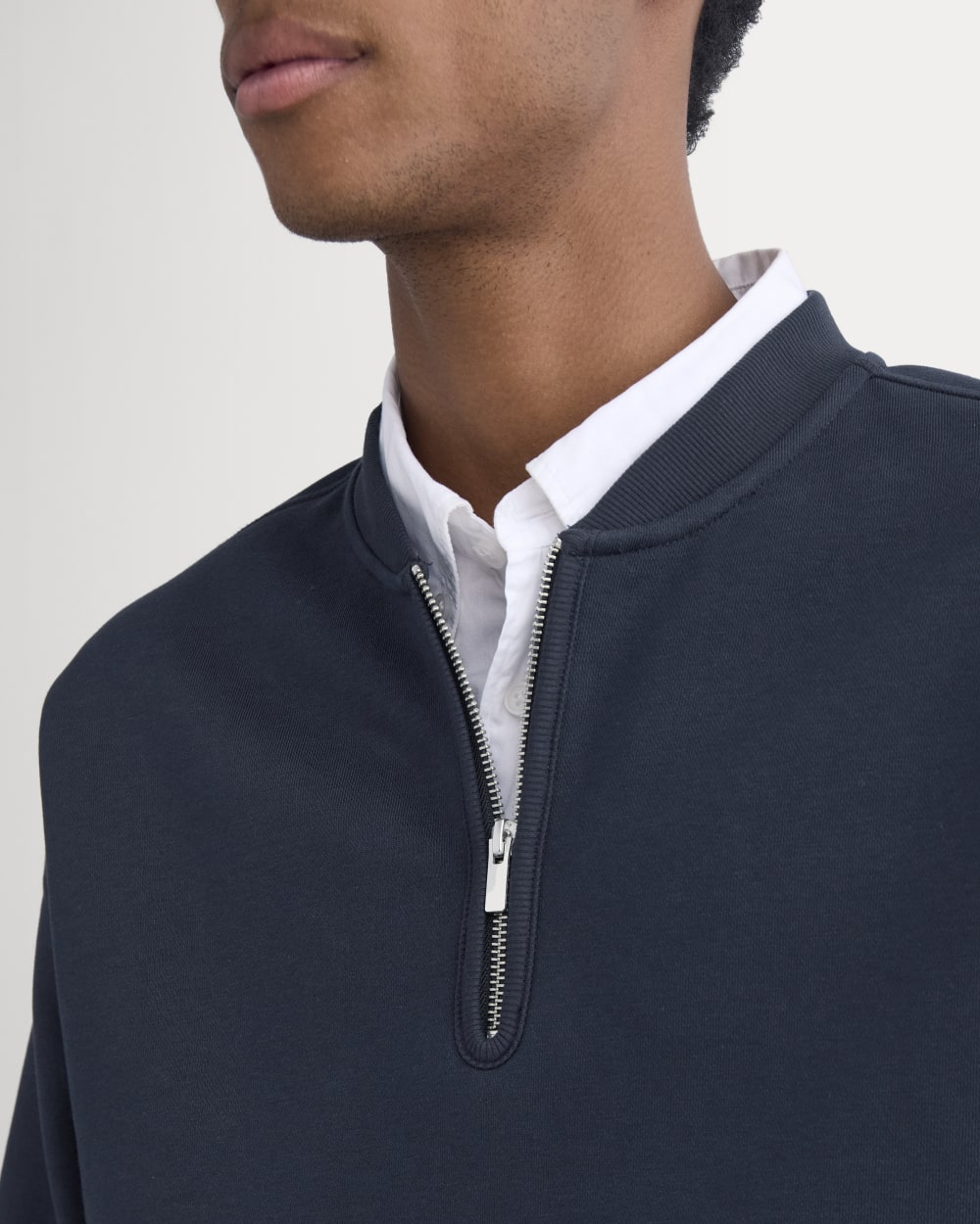 Luxe Fleece Half-Zip Pullover | Deep Navy - Image 4