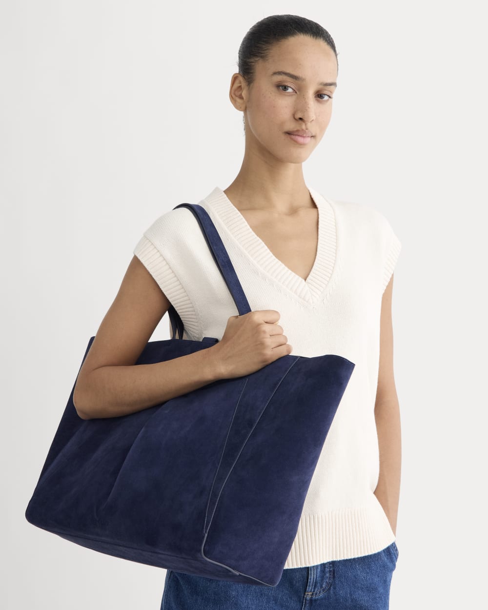 Studio Market Tote | Navy - Image 2