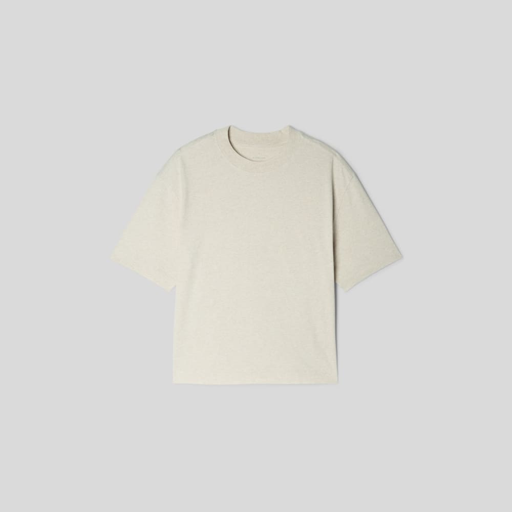 The Premium Weight Relaxed Tee | Heathered Cashew - Image 2