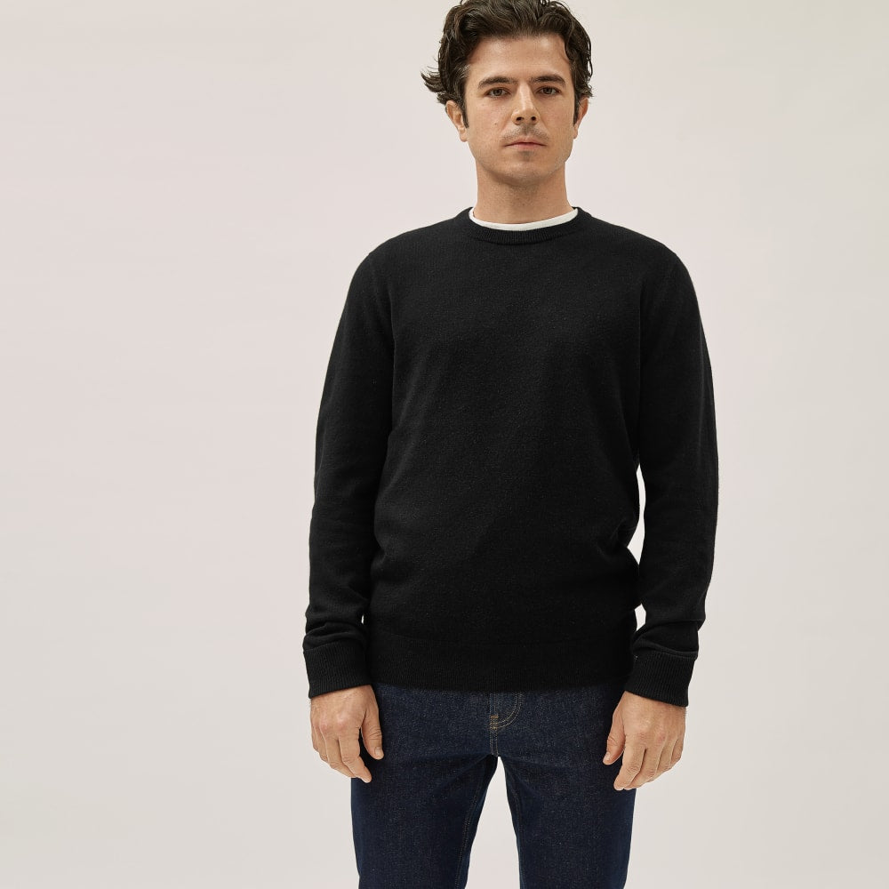 The Grade-A Cashmere Crew | Black - Image 2