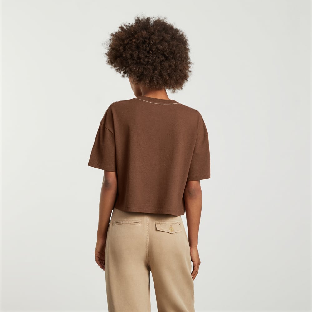 The Vintage Henley Hemp Tee | Espresso - Image 4