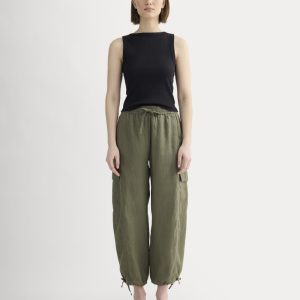 The Cargo Curve Pant in Linen | Kalamata
