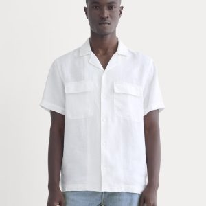 The Resort Shirt in Linen | White