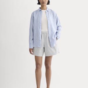 The Seersucker Pull-On Short | Dutch Blue / Natural