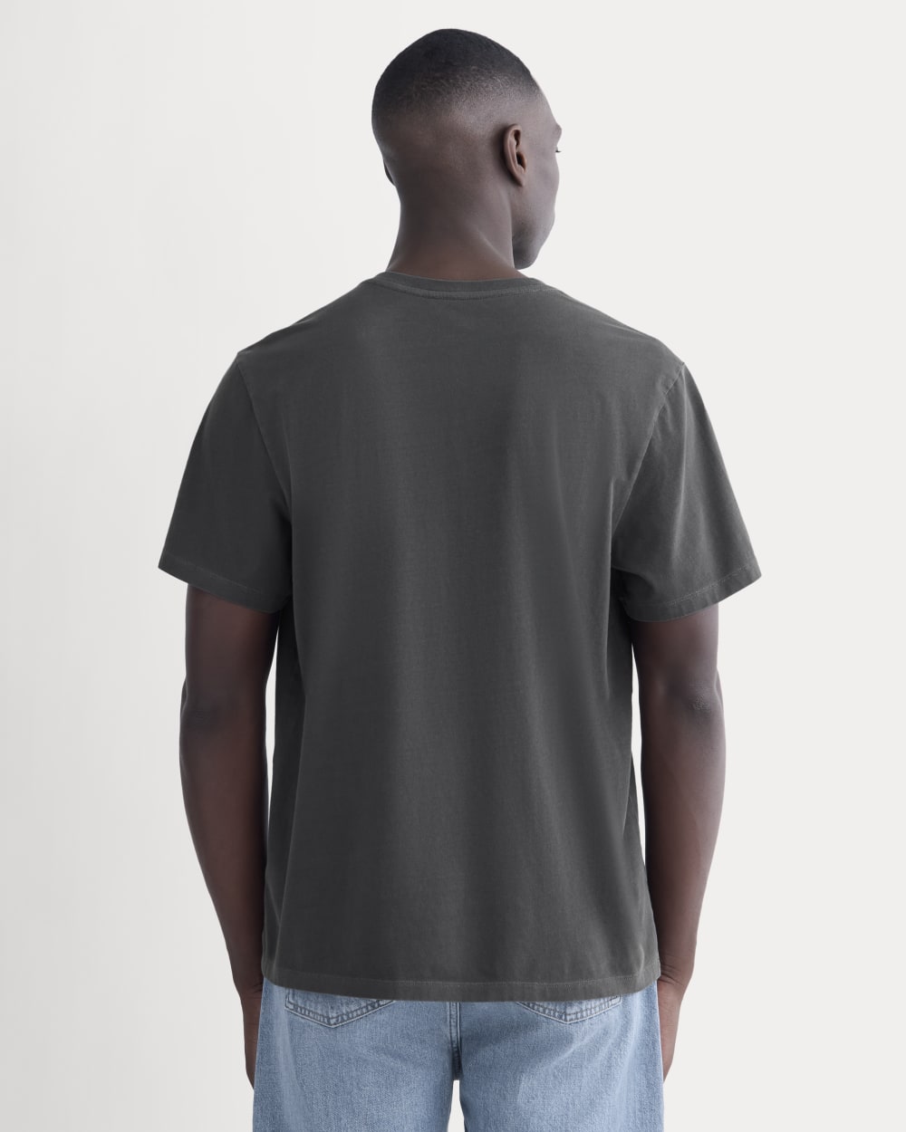 The Essential Organic Garment-Dyed Henley | Black - Image 5