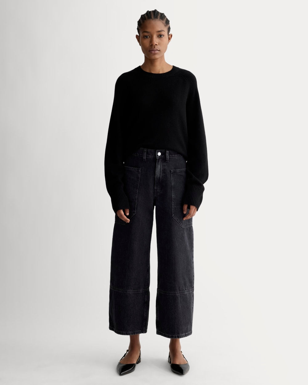 The Way-High® Gardener Cropped Jean | Washed Black