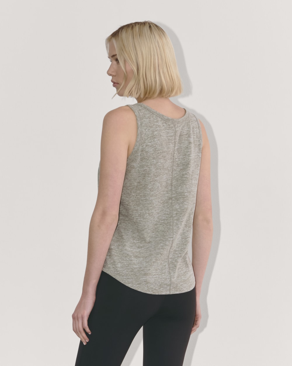 The Perform Tank | Heathered Grey / Olive - Image 5